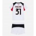 AC Milan Strahinja Pavlovic #31 Bortedraktsett Barn 2025-26 Korte ermer (+ Korte bukser)